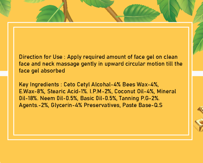 Gold Face Gel 400Gm - Image 3