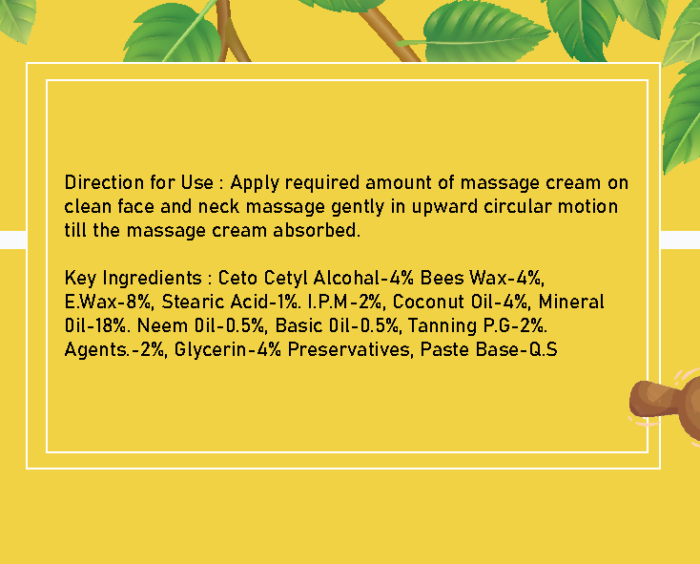 Haldi Chandan Massage Cream 400Gm - Image 3