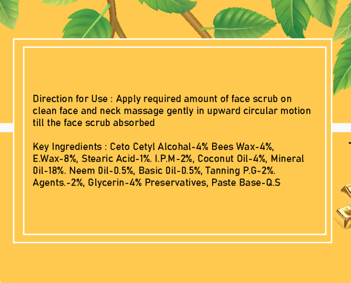 Gold Face Scrub 400Gm - Image 3